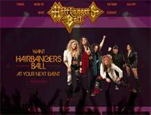 Tablet Screenshot of hairbangersball.com